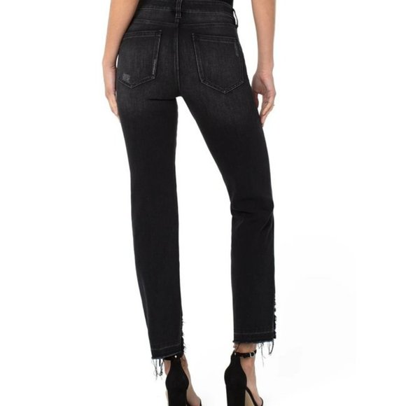 Liverpool: "Sadie" Straight with Destructed Let Down Hem - Picture 3 of 4